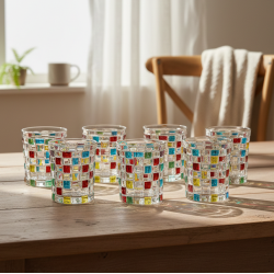 Glass Cups Set 6 Pcs